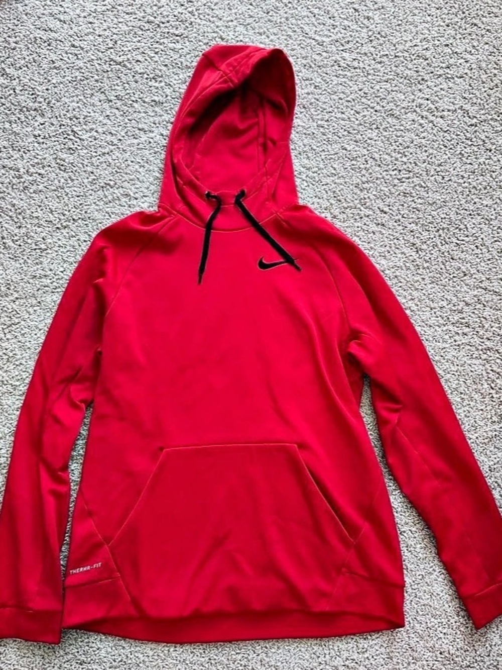 Nike Therma-FIT Pullover Fleece Hoodie Red Large